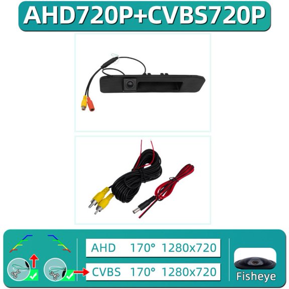 Rear View Camera for - Vito W447 A-Class W176 ML W166, 170° Wide Angle Waterproof Backup Parking with Distance Lines(B)