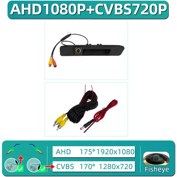 Rear View Camera for - Vito W447 A-Class W176 ML W166, 170° Wide Angle Waterproof Backup Parking with Distance Lines(E)