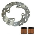 thumbnail image 1 of Rear Wave Disc Brake Rotor & Brake Pads 2000-2016 fits Kawasaki KX65, 1 of 1