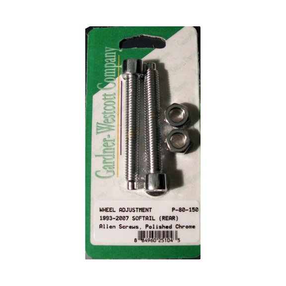 Rear Wheel Adjustment Bolts 93 07 Softail Models Rear