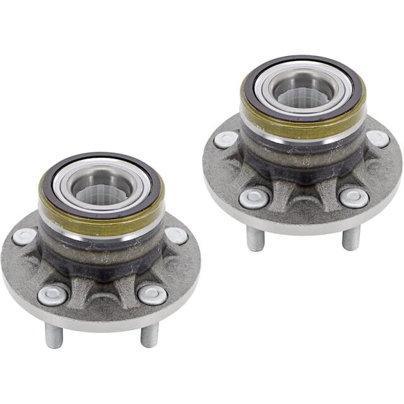 Rear Wheel Bearing Hub Assembly Set of 2 - Compatible with 2010 - 2013 Ford Transit Connect 2011 2012