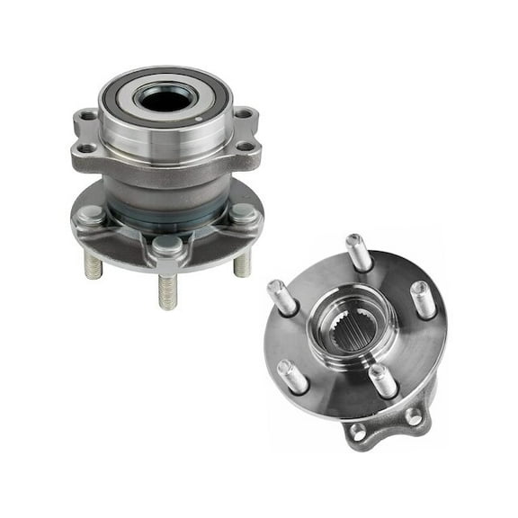 Rear Wheel Bearing Hub Assembly Set of 2 - Compatible with 2014 - 2018 Subaru Forester (4-Bolt Square Flange) 2015 2016 2017