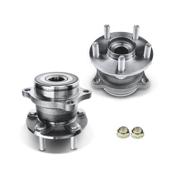 Rear Wheel Hub Assembly Set 2 - Compatible with 2009 - 2013 Subaru Forester 2.5L H4 2010 2011 2012
