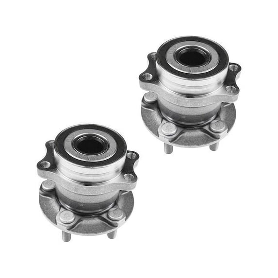 Rear Wheel Hub Assembly Set 2 - Compatible with 2013 - 2015 Subaru XV Crosstrek 2.0L H4 - Autopart Premium