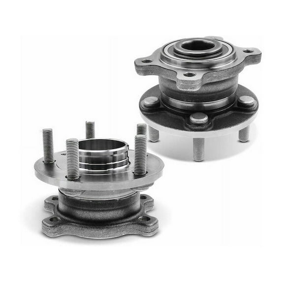Rear Wheel Hub Assembly Set 2 - Compatible with 2016 - 2018 Ford Focus RS 2.3L 4-Cylinder - Autopart Premium