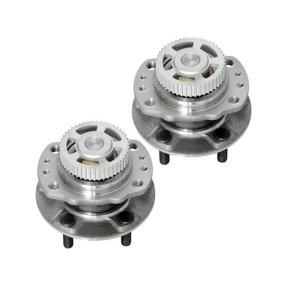 Rear Wheel Hub Assembly Set - Compatible with 1996 - 2000 Chrysler Town & Country FWD 1997 1998 1999