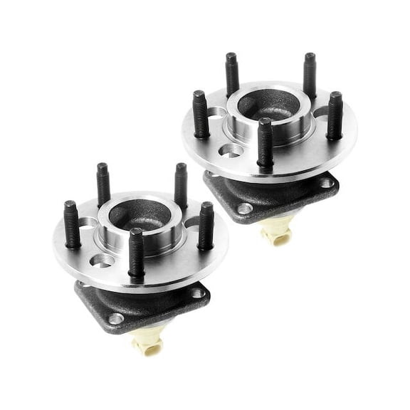 Rear Wheel Hub Assembly Set - Compatible with 2004 - 2005 Buick Century FWD