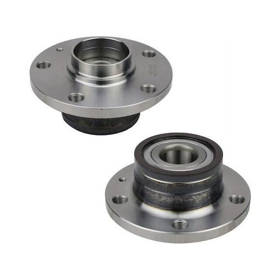 Rear Wheel Hub Assembly Set - Compatible with 2006 - 2010, 2012 - 2019 Volkswagen Passat FWD 2007 2008 2009 2013 2014 2015 2016 2017 2018