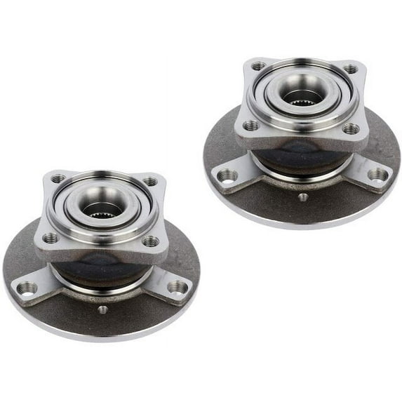 Rear Wheel Hub Assembly Set - Compatible with 2008 - 2015 Smart Fortwo 2009 2010 2011 2012 2013 2014