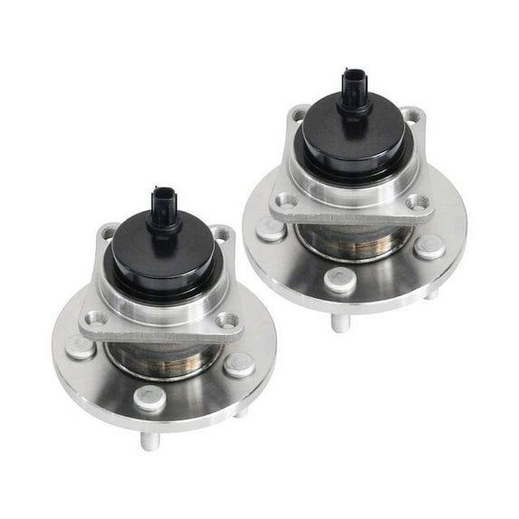 Rear Wheel Hub Assembly Set - Compatible with 2009 - 2012 Toyota Matrix FWD 1.8L 4-Cylinder 2010 2011