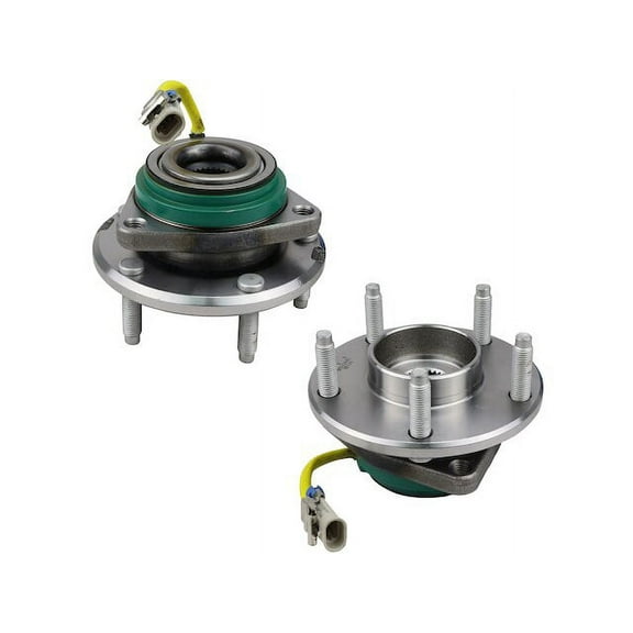 Rear Wheel Hub Assembly Set - Compatible with 2009 - 2013 Chevy Corvette 2010 2011 2012