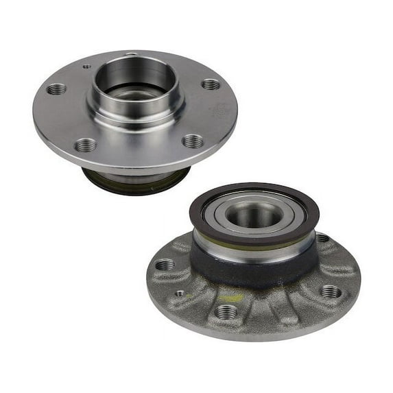 Rear Wheel Hub Assembly Set - Compatible with 2012 - 2014 Volkswagen Beetle 2.5L 5-Cylinder 2013
