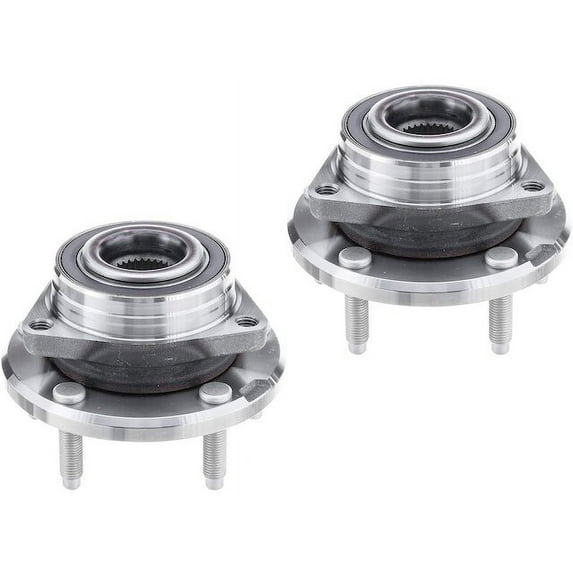 Rear Wheel Hub Assembly Set - Compatible with 2014 - 2019 Chevy Corvette 2015 2016 2017 2018