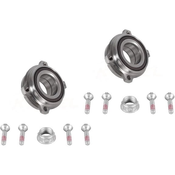 Rear Wheel Hub Assembly Set - Compatible with 2016 Mercedes-Benz C450 AMG