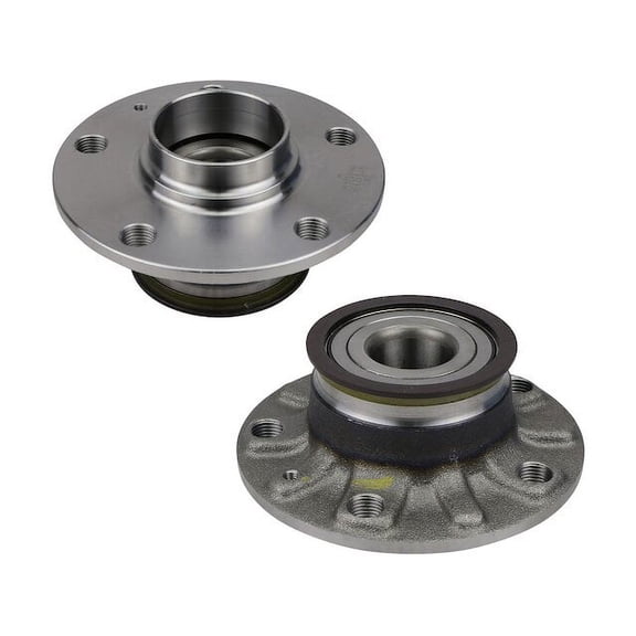 Rear Wheel Hub Assembly Set - Compatible with 2017 Volkswagen Golf Alltrack AWD