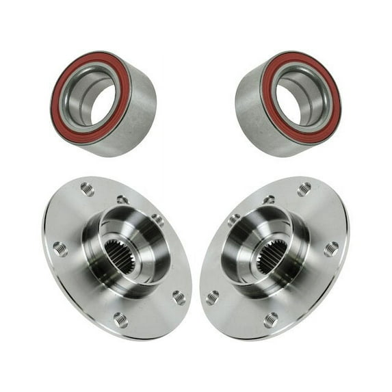 Rear Wheel Hub and Bearing Kit 4 Piece - Compatible with 1998 - 2000 BMW 323i 1999