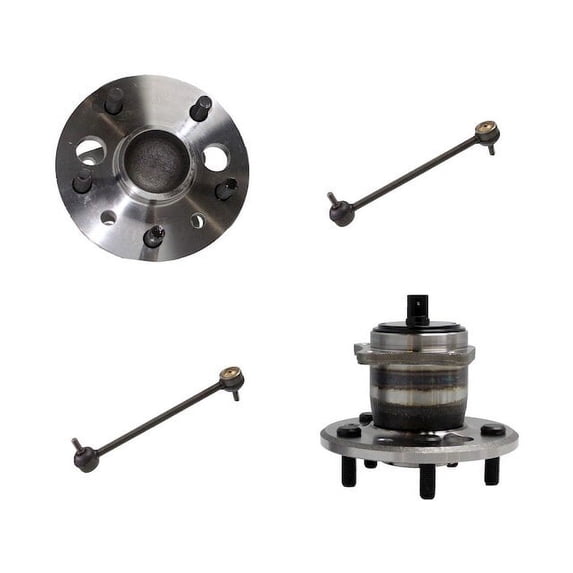 Rear Wheel Hub and Sway Bar Link Kit - Compatible with 2006 - 2012 Toyota Avalon 2007 2008 2009 2010 2011