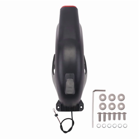 Rear Wheel- for -Max G2 Electric Scooter Back Mudguard Wing Add Taillight -Support Assembly Parts,1 * adopts,Black