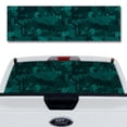 thumbnail image 1 of Rear Window Decal for Trucks – Cyan Hexa Camo 65 x 20 Inches, Weatherproof Perforated Vinyl See-Through Graphic, Fits Most Pickup Trucks & SUVs, 1 of 7