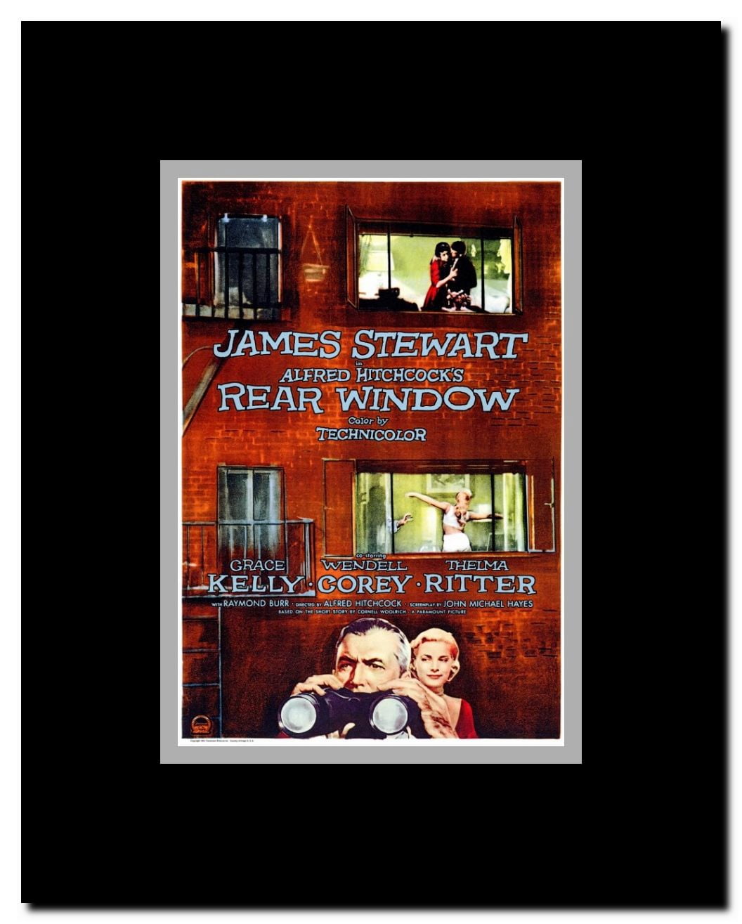 Rear Window Framed Movie Poster