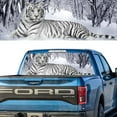thumbnail image 1 of Rear Window Graphic Decal For SUV jeep PICK-UP TRUCK  SNOW TIGER PERFORATED VINYL TINT Sticker Window Tint, 1 of 5