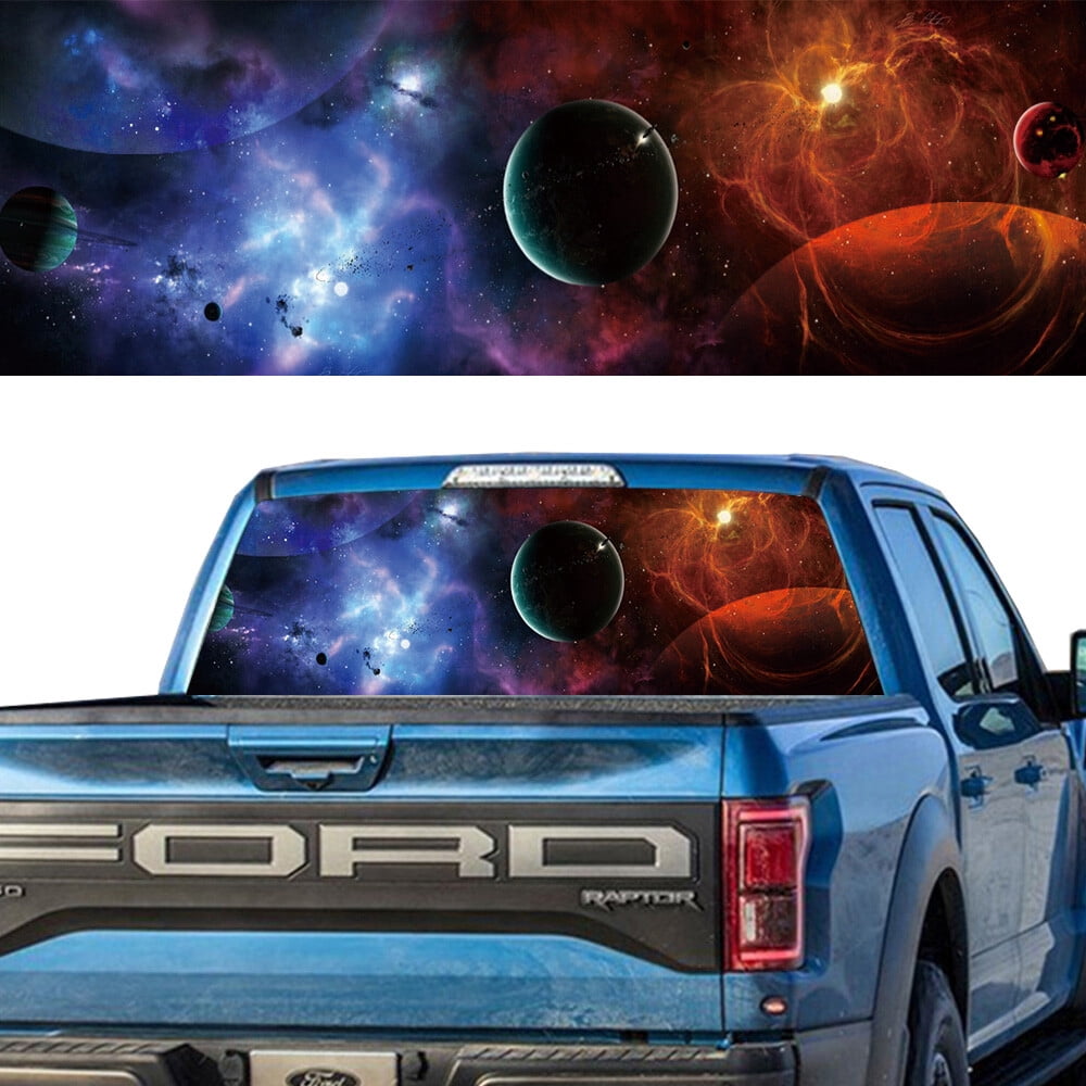 Rear Window Graphic Decal For SUV jeep PICK-UP TRUCK Space Lost Nibiru ...