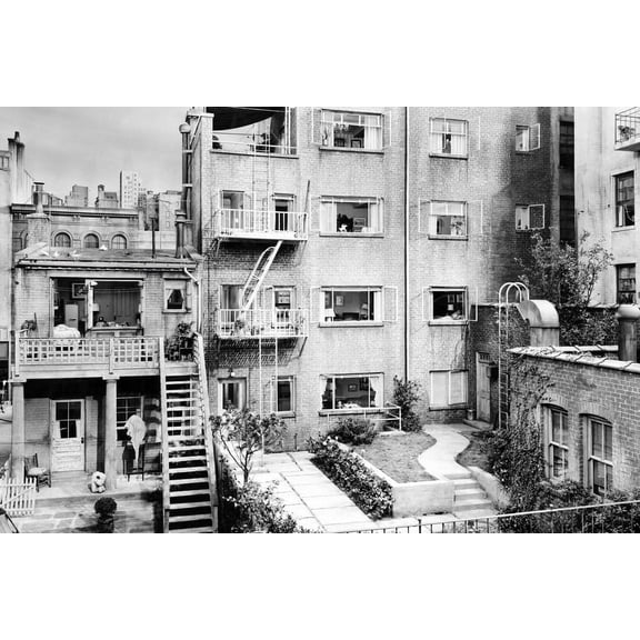 Rear Window Great Image of New York Apartment Used for Filming 24x36 Poster