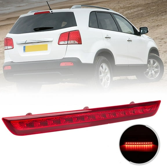 Rear Window LED 3rd Third Tail Lights Brake Lamps For 2009-2014 Kia Sorento