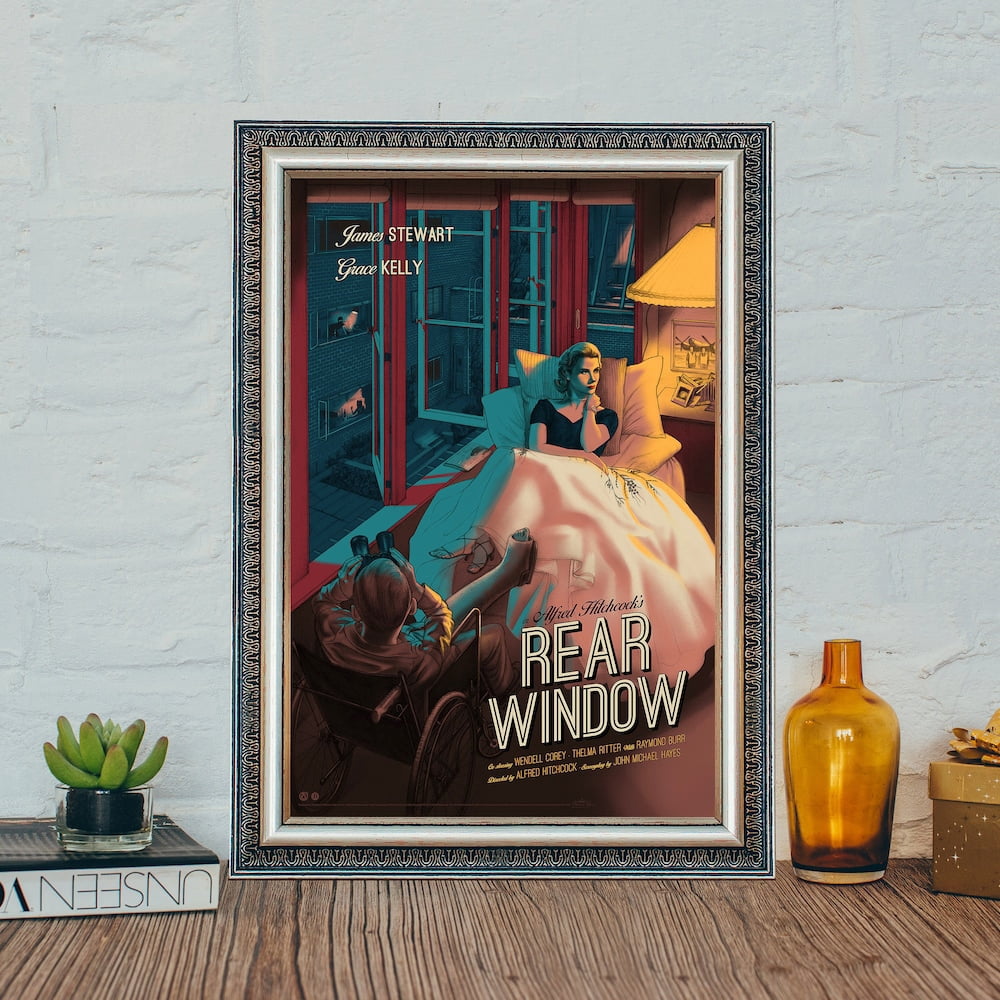 Rear Window Movie Poster, Rear Window Classic Vintage Movie Poster ...