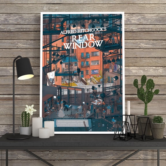 Rear Window Poster, Classic Cinema Wall Art, Collectible Decor Print, Perfect Gift, UNFRAMED-8x12