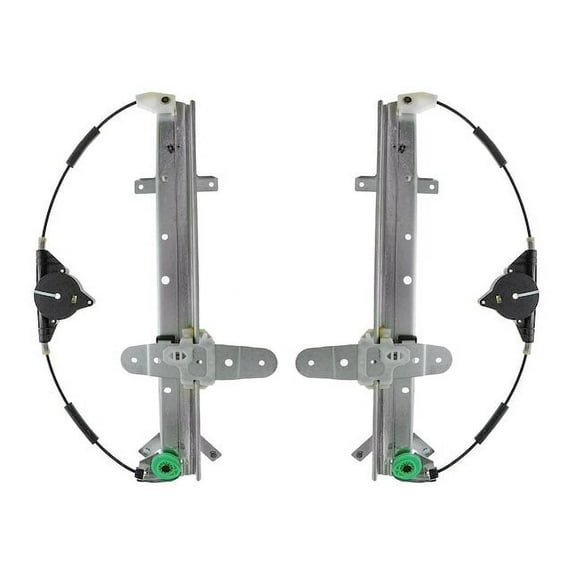 Rear Window Regulator Set 2 Piece - Compatible with 1992 - 2011 Mercury Grand Marquis 1993 1994 1995 1996 1997 1998 1999 2000 2001 2002 2003 2004 2005 2006 2007 2008 2009 2010