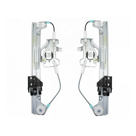 Rear Window Regulator Set 2 Piece - Compatible with 2000 - 2007 Ford Focus Sedan 4-Door 2001 2002 2003 2004 2005 2006