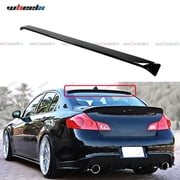 Rear Window Rooftop Spoiler Compatible with 2007-2015 Infiniti G35 G25 G37 Q40 Sedan, Duckbill Style Wing Lip Splitter 2007 2008 2009 2010 2011 2012 2013 2014 2015 Glossy Black