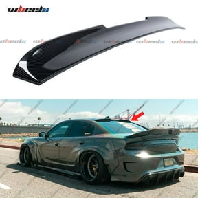 Rear Window Rooftop Spoiler Compatible with 2015-2023 Dodge Charger All Model, V Style Wing Fits for 15-24 GT Pursuit R/T SRT SRT8 SXT Scat Pack SE Enforcer Daytona (Carbon Fiber Pattern)