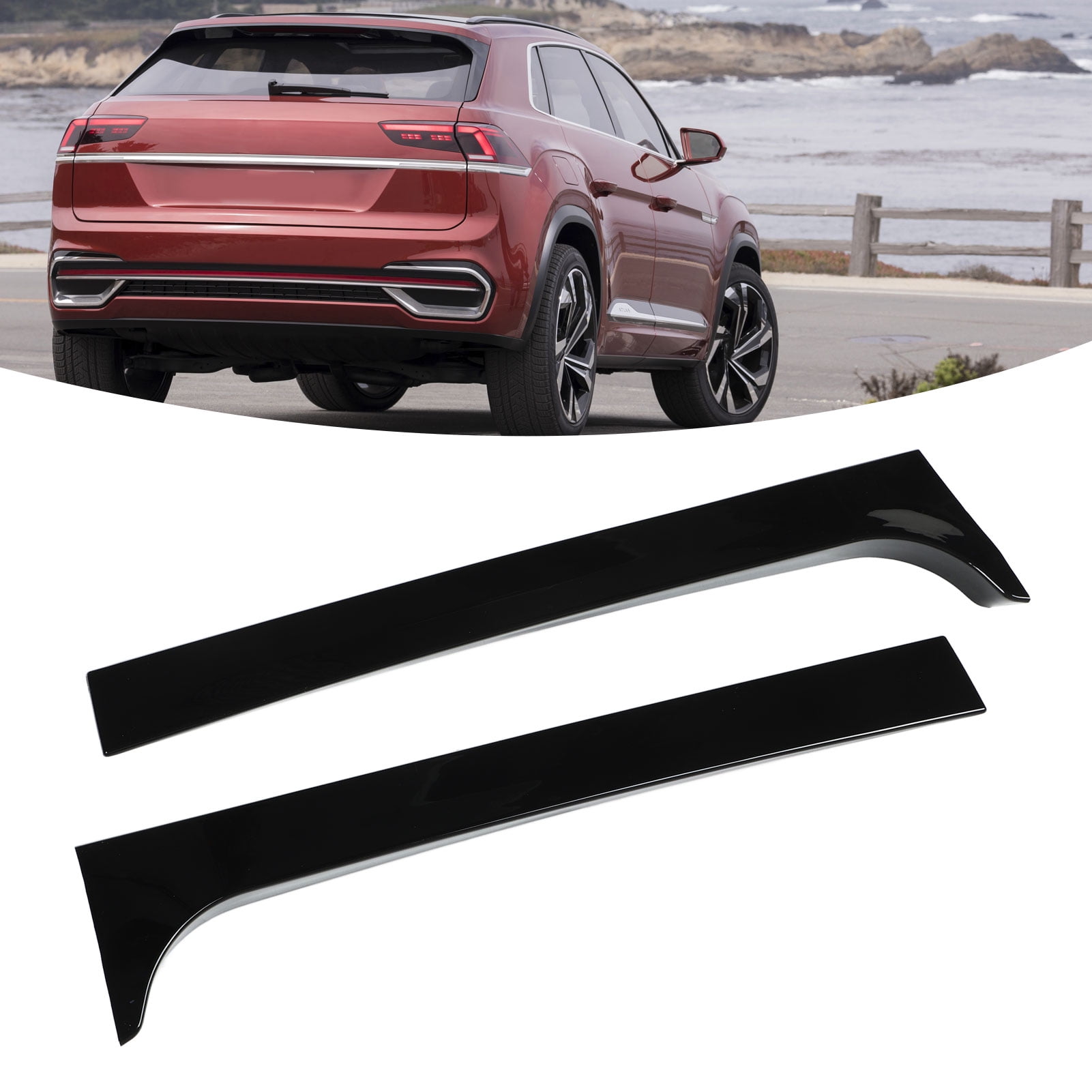 Rear Window Side Spoiler, Auto Window Side Spoiler Wing Wear Easy To