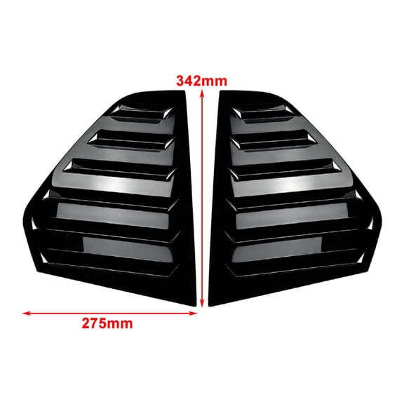 Rear Window Side Vent Shutter Louver Cover Trim for VW Golf 8 MK8 2020-2022 2pcs