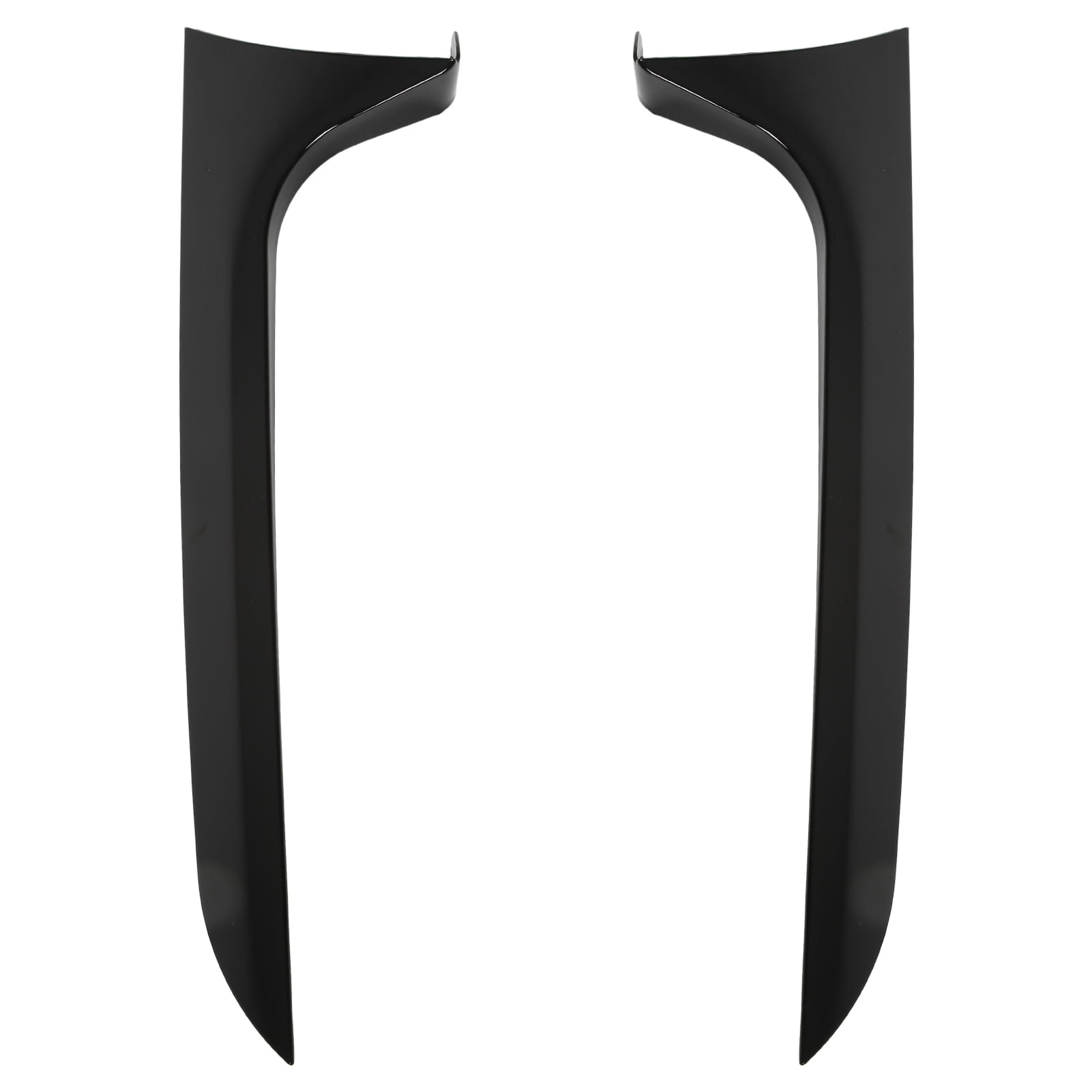 Rear Window Side Wing Beveled Trim Left Right Glossy Black Replacement ...