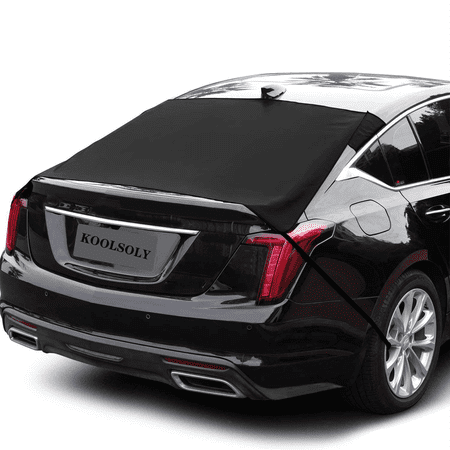 Rear Window Snow Cover - Original Design - Best for Ice, Frost & Snow Removal - All Weather Winter & Summer Windshield Automotive Covers Sun & Snow-Shade - Fits Truck SUV Van Car Accessories