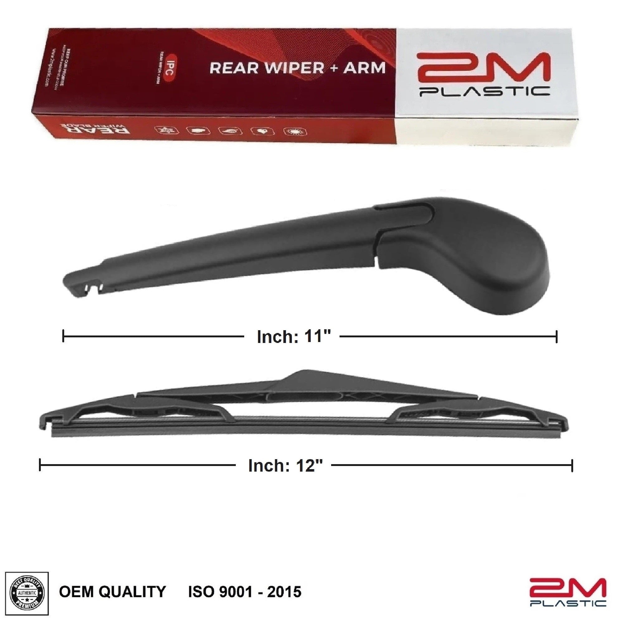 2012 Ford Focus Wiper Blade Size