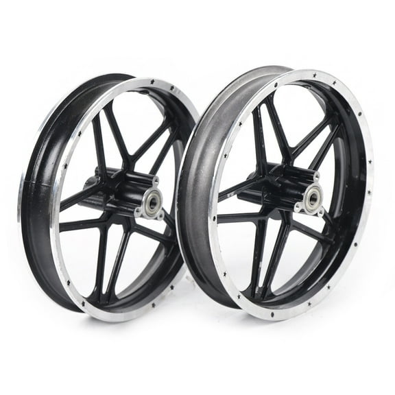 Rear and Front Wheels Set 2.50-10 Tire Rim Hub for 49cc-50cc Mini Pit Dirt Bike! Applicable To 2-Stroke 49-50cc Electric Scooters, Electric Bicycles