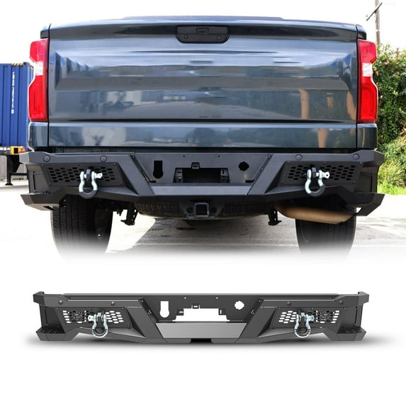 Rear bumper for 2019-2025 Chevrolet Silverado/GMC Sierra 1500;exclude ZR2(Exhaust tail pipe heat shield needs to be removed)