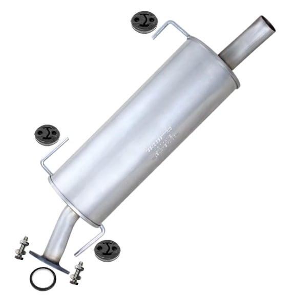 Northeastern Exhaust | Stainless Steel Exhaust Rear Muffler Fits 20072011 Nissan Versa 1.8L | Free Gasket, Hangers & Bolt Kit Included | Direct-Fit Replacement | Automotive Replacement Part