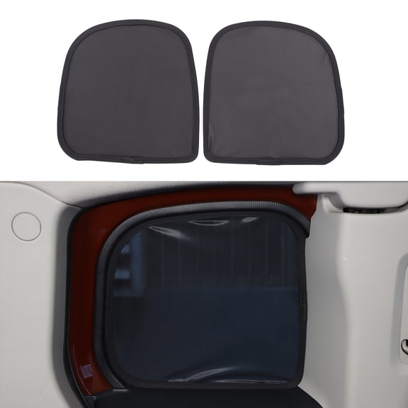 Rear side window screen for Toyota FJ Crusier 2007-2021 Accessories  Window  Screen Mosquito Net UV Blocker Sun Protector Glare HeatShield(Black)