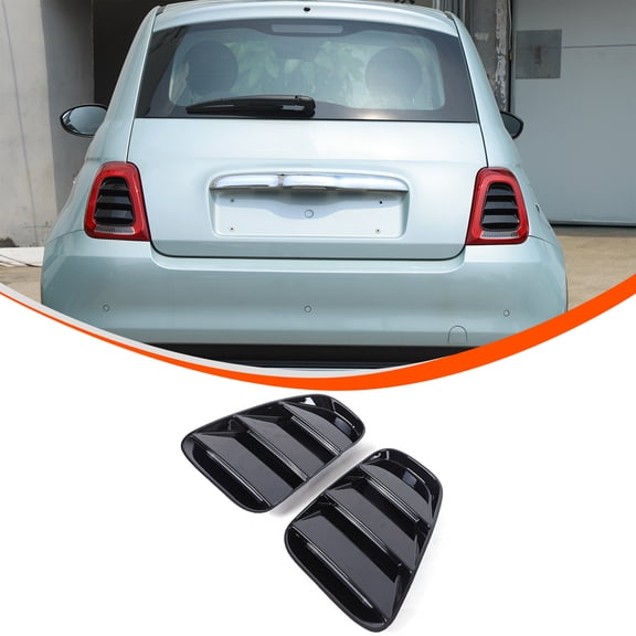 Rear taillight decorative panel sticker for 2016-2023 Fiat 500, car taillight smoked shell, taillight protector, taillight decorative accessories