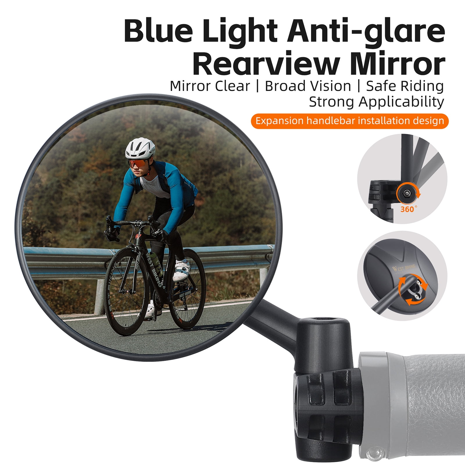 Rear view mirror,Adjustable Handlebar 3button Usb Optical Pc With Usb