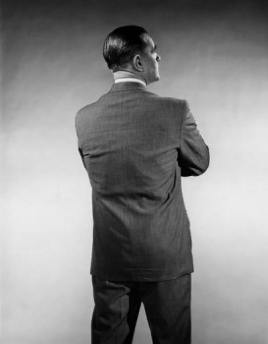 Rear view of a businessman standing Canvas Art - (24 x 36)