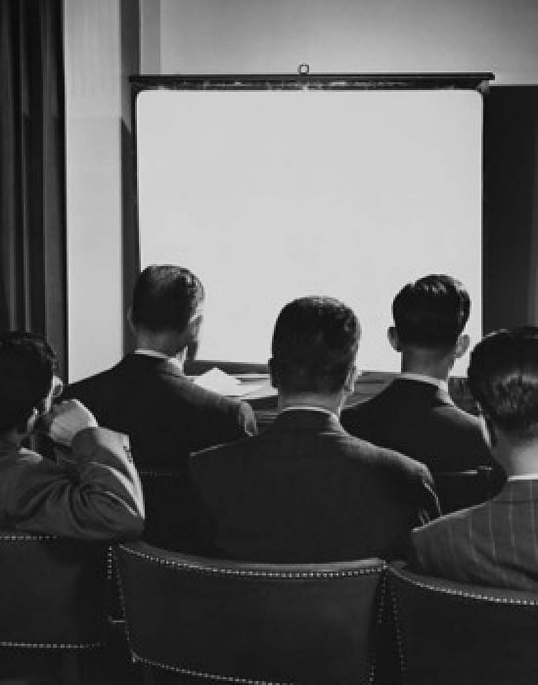 Rear view of business executives sitting in a conference room Canvas Art - (18 x 24)