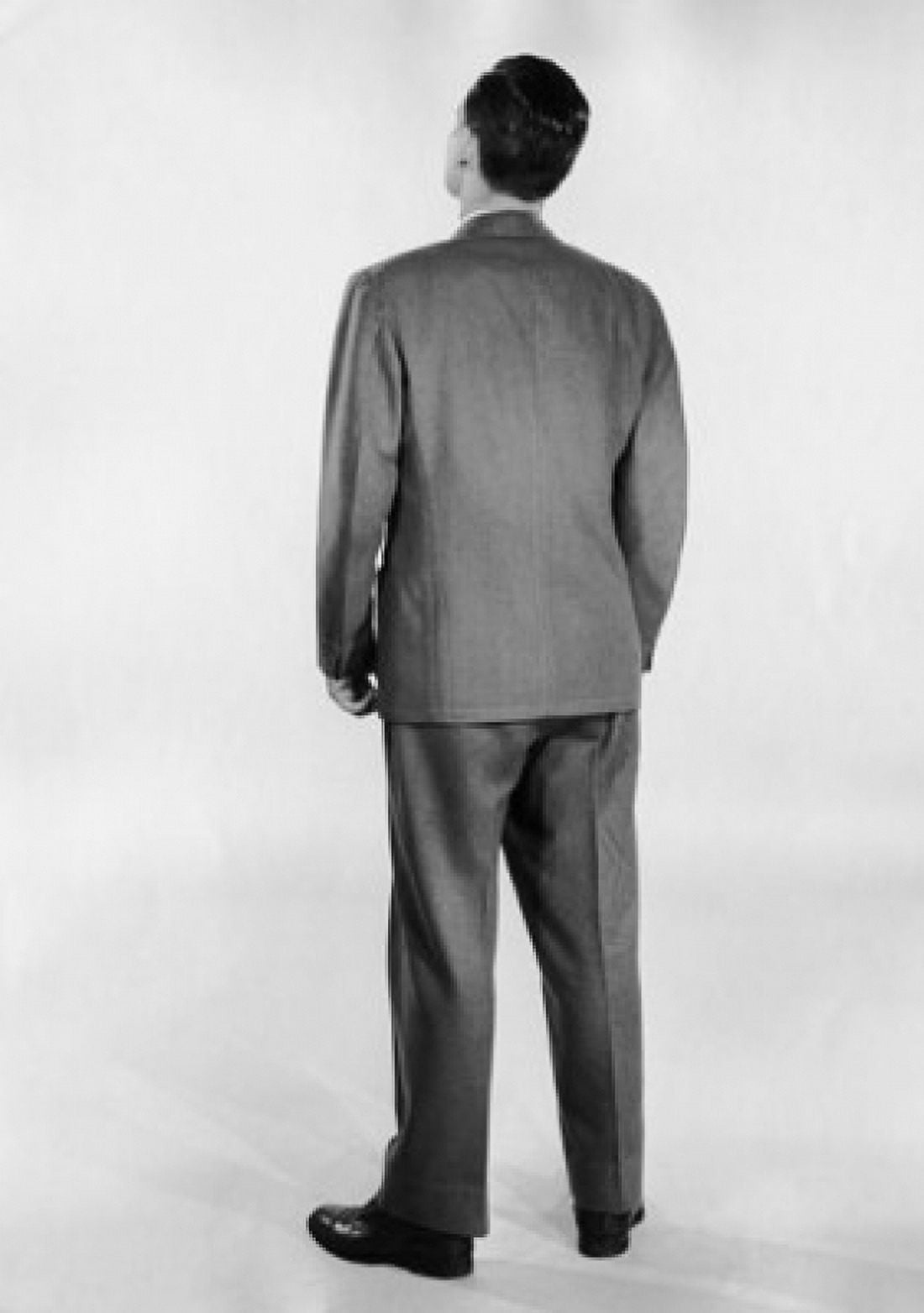 Rear view of businessman standing Canvas Art - (24 x 36)