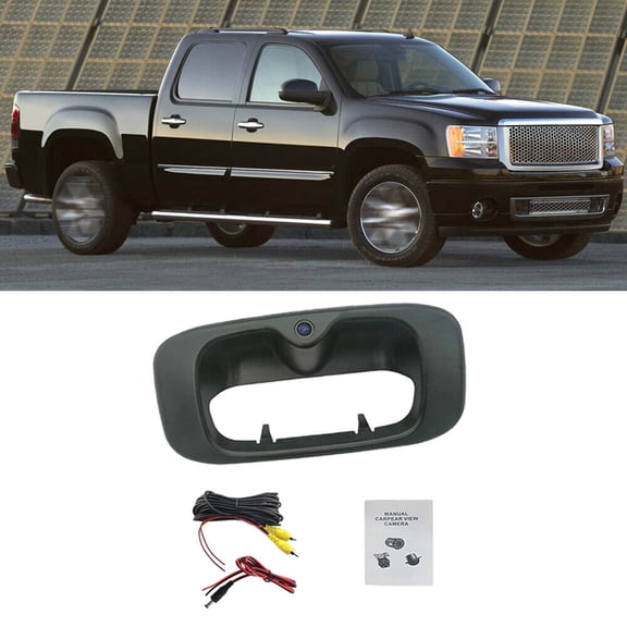 Rear view tailgate handle reversing camera for Chevrolet Solod for GMC Sierra-