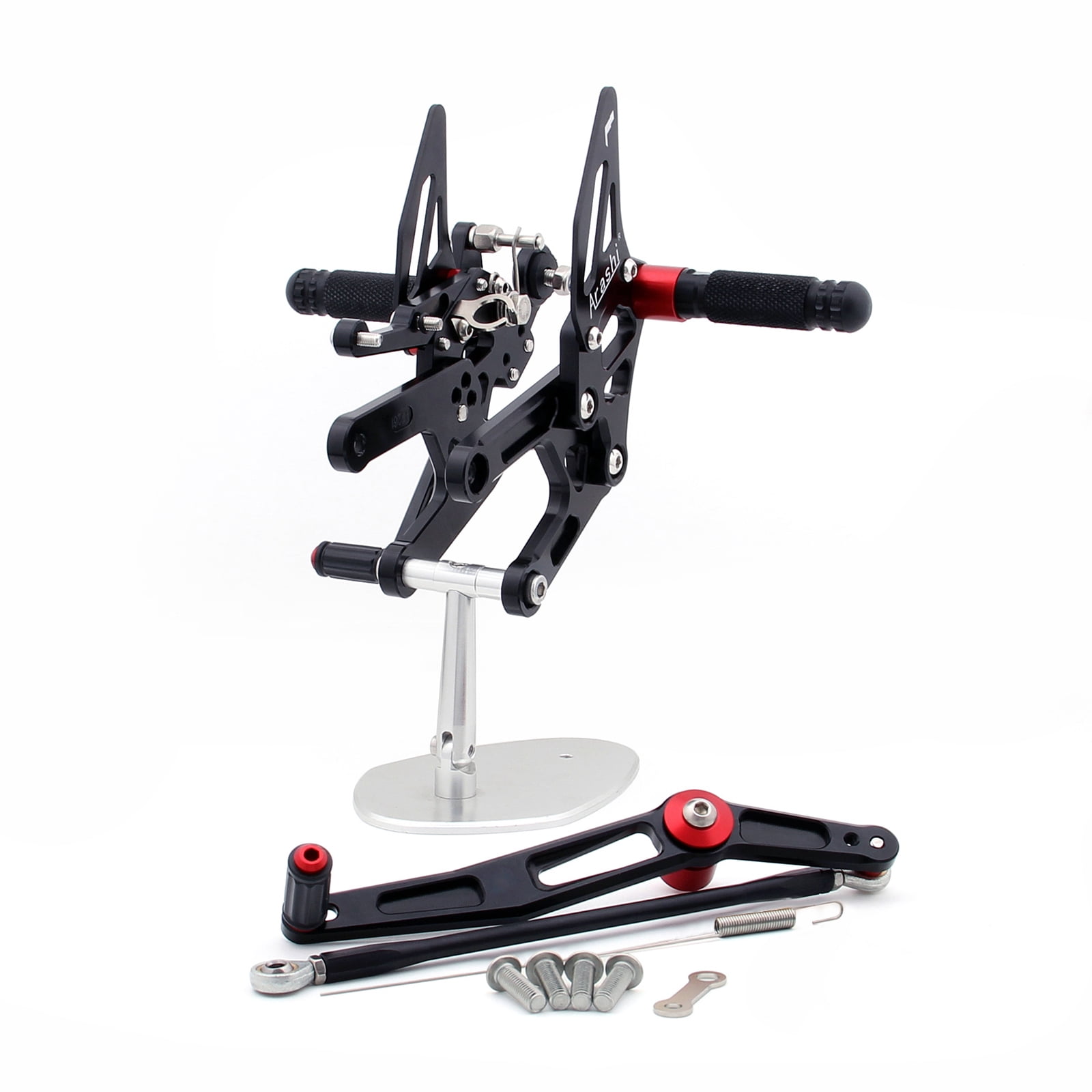 Rearset Rear set for Yamaha YZF 600 R6 2006-2016 Black - Walmart.com